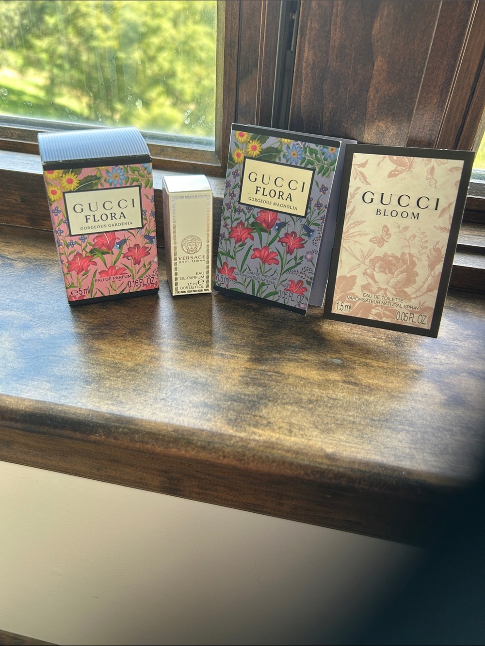 Gucci Flora Gift Set in Pink and Lavender Floral Boxes